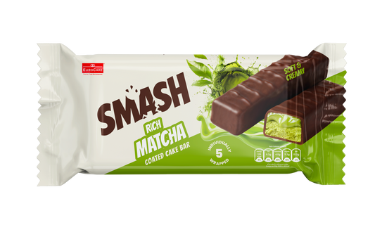 Smash Rich Matcha Coated Cake Bar 5pc/pack - 140gm