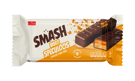 Smash Bisco Speculoos Coated Cake Bar 5pc/pack - 140gm