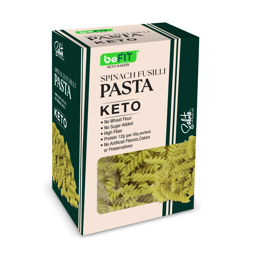 Befit Spinach Fusilli Keto Pasta - 200gm