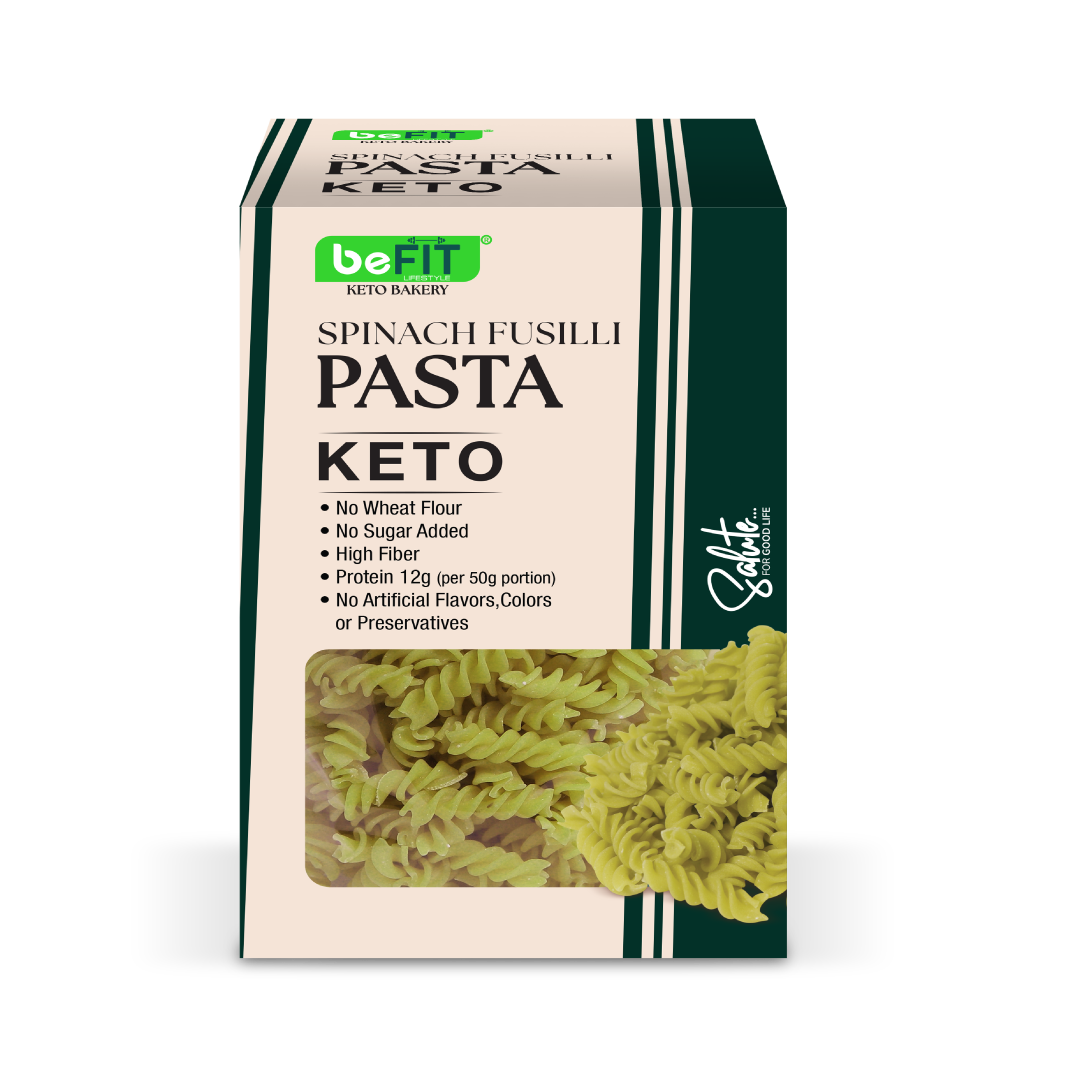Befit Spinach Fusilli Keto Pasta - 200gm