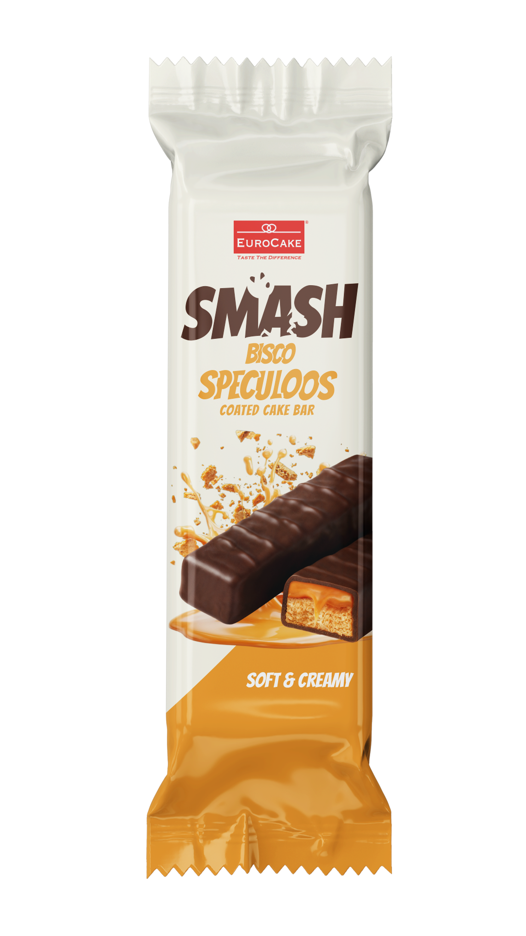 Smash Bisco Speculoos Coated Cake Bar 5pc/pack - 140gm