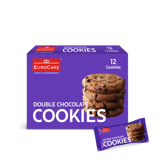 Eurocake Double Chocolate Chip Cookies (12 Pcs per Box)