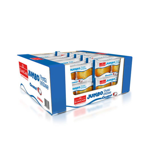 Eurocake Jumbo Twin Cake Coconut 24pc Tray