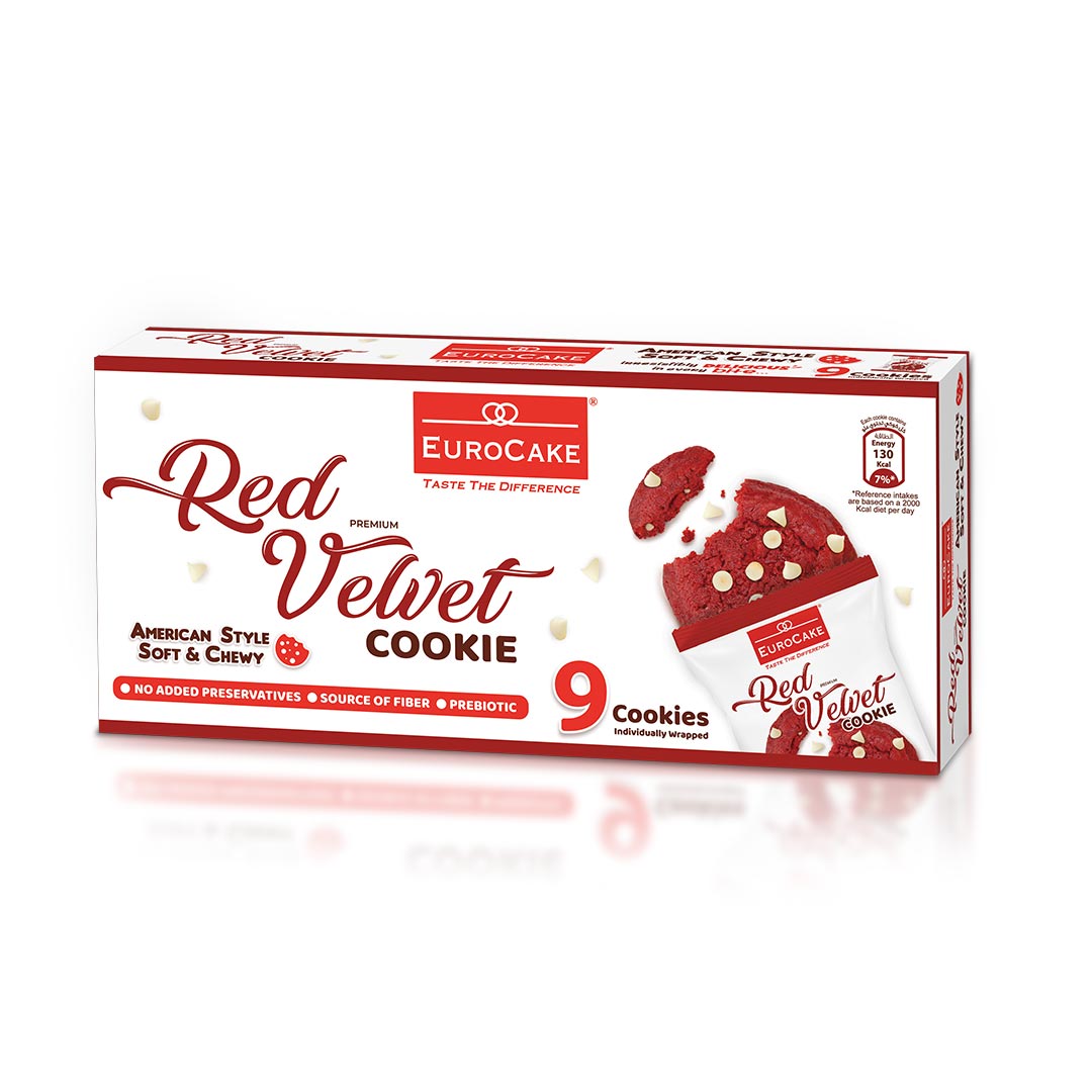 Eurocake Soft and Chewy Red Velvet Cookie 9pc Box