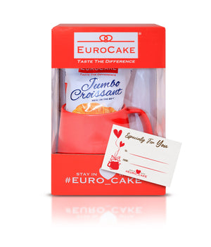 Eurocake Breakfast Gift Set (Eurocake Mug with Eurocake Jumbo Croissant)