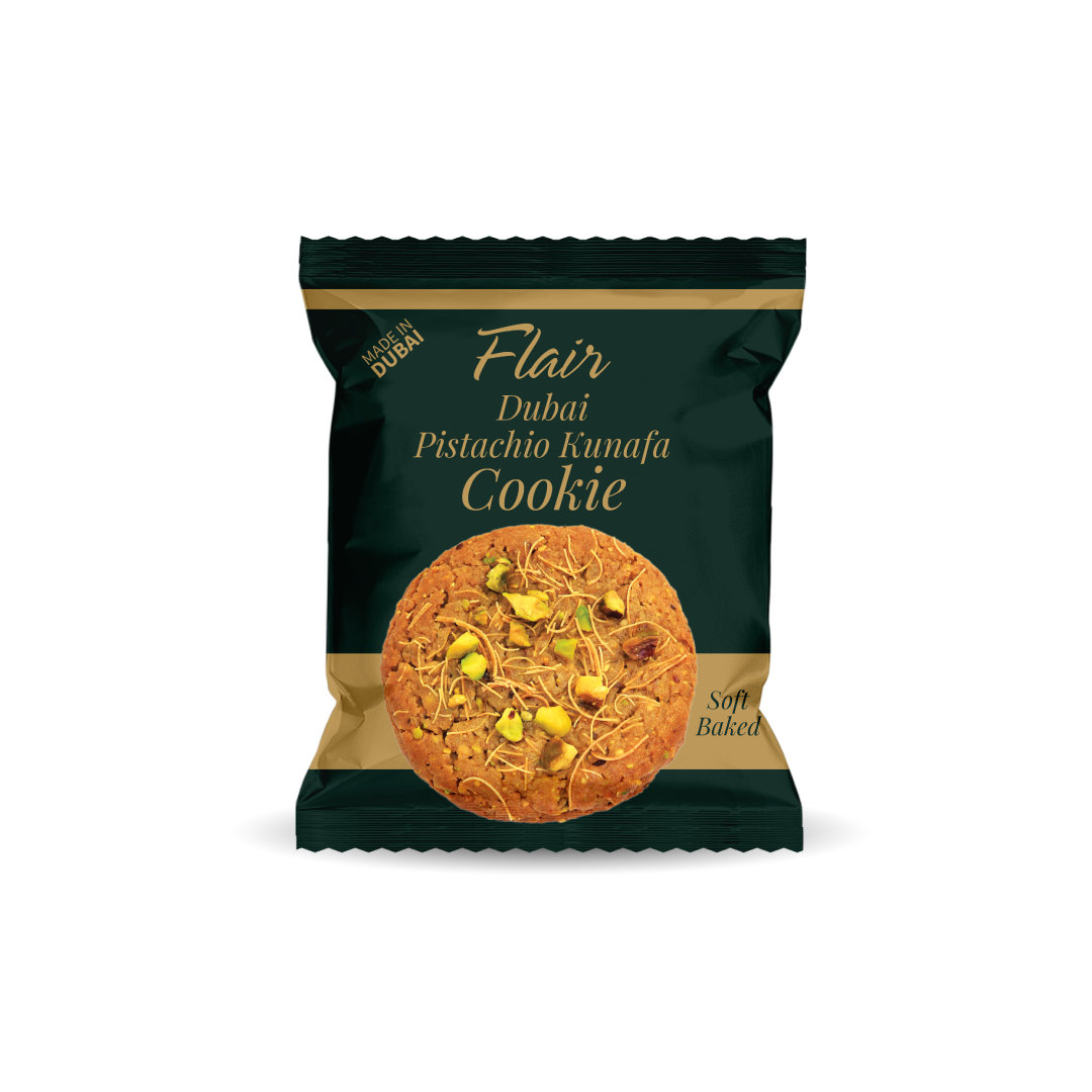 Flair Dubai Pistachio Kunafa Cookie - 20pcs Box (600gm)