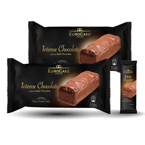 Eurocake Choco Coated Cake - Intense Chocolate-Pack of 5 x 2 (Twin pack)