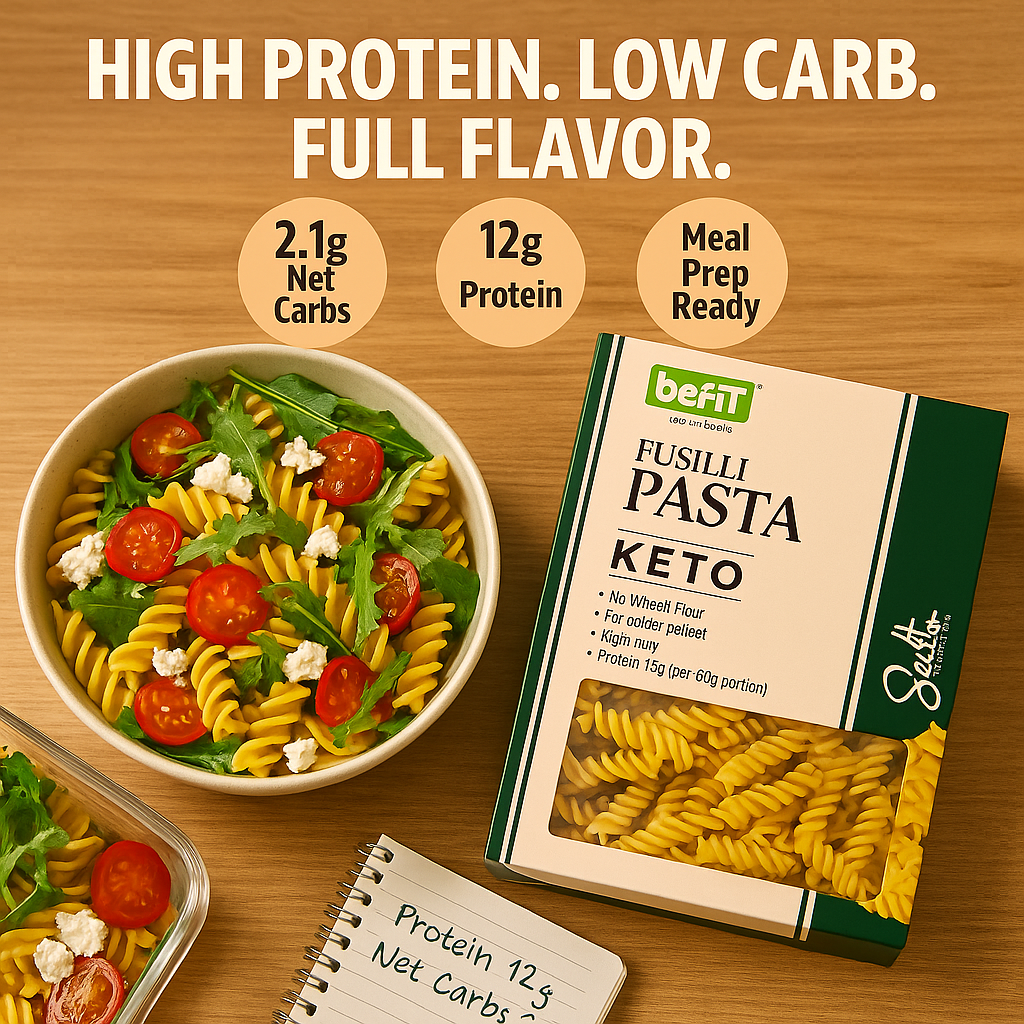 Befit Fusilli Keto Pasta - 200gm