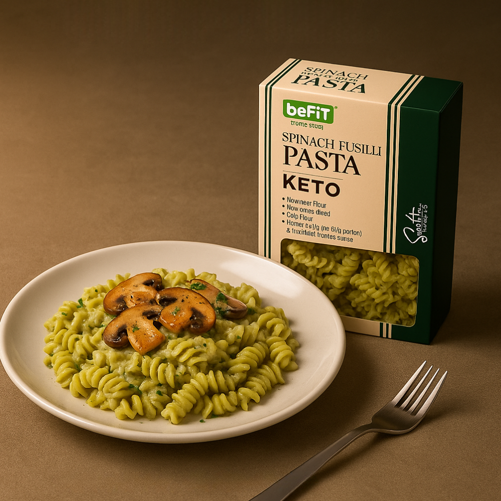 Befit Spinach Fusilli Keto Pasta - 200gm