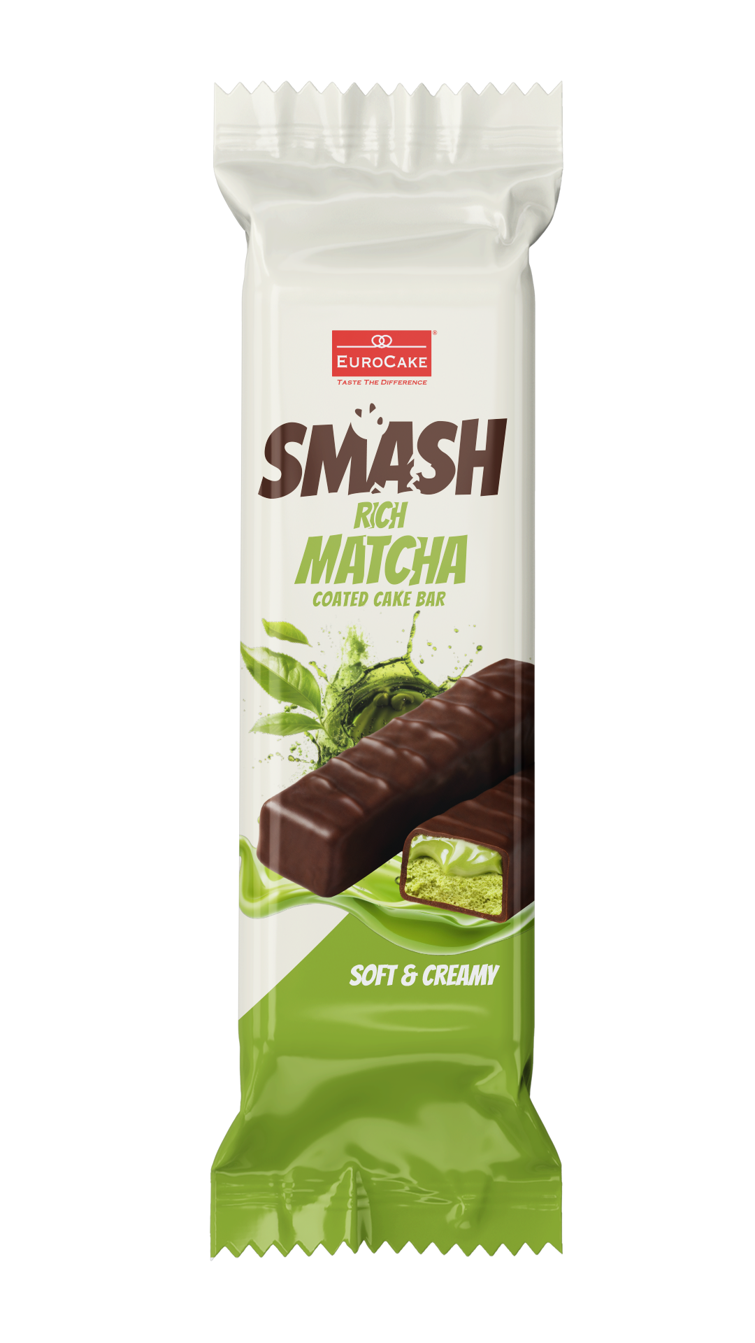 Smash Rich Matcha Coated Cake Bar 5pc/pack - 140gm