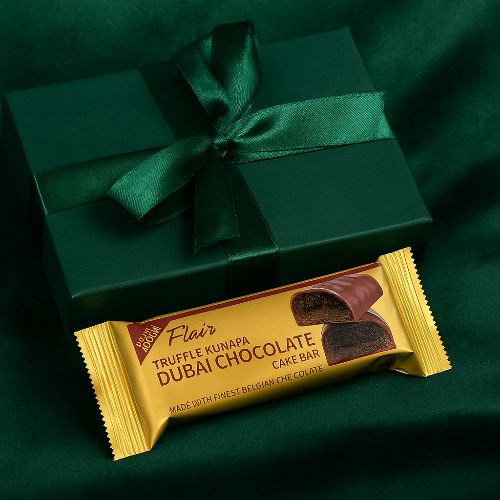 Flair Dubai Ajwa Dates Chocolate Cake Bar - 12pcs Box (660gm)