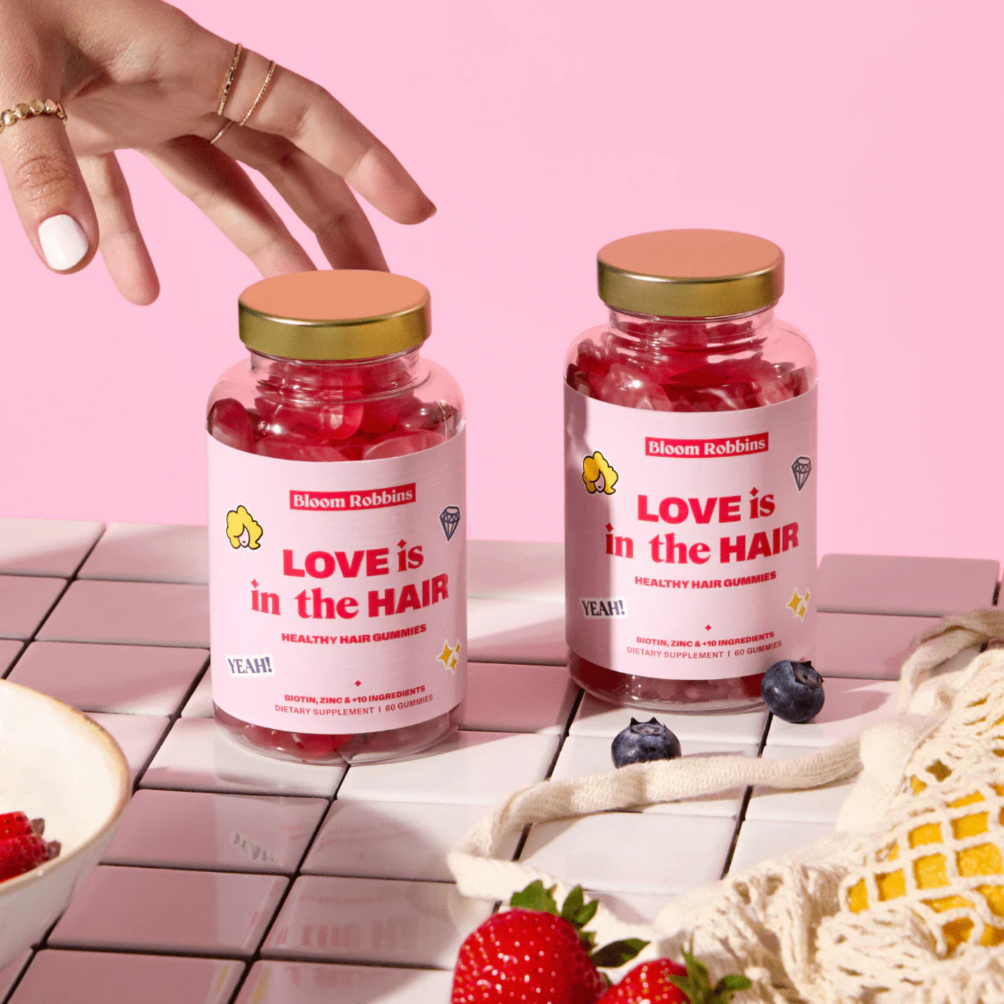 Bloom Robbins Hair Vitamin Gummies